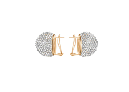 Rose Gold Plated | Clip Earrings